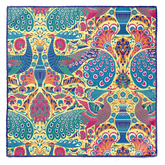 AQUA BLUE WOVEN TIE AND POCKET SQUARE SET